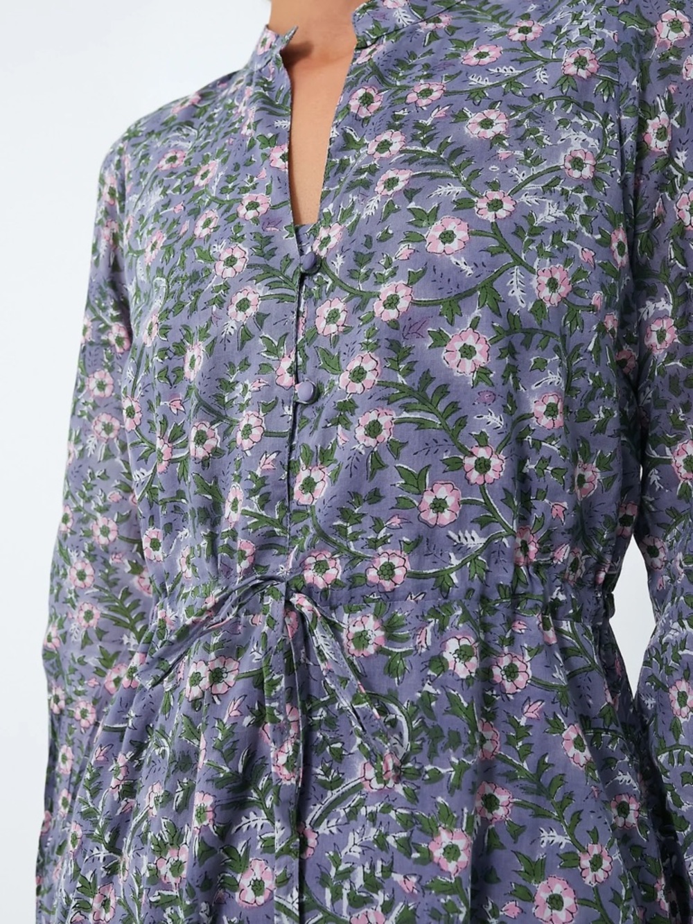 EMERSON FRY india collection midnight wallflower organic frances dress size M - Picture 5 of 16